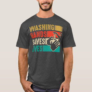 Camiseta Vintage Lavando Mãos Salva Vidas