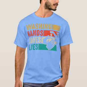 Camiseta Vintage Lavando Mãos Salva Vidas