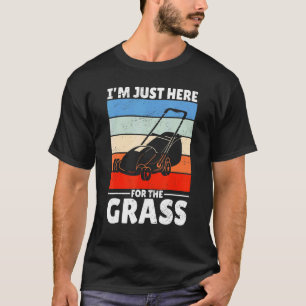 Camiseta Vintage Lawn Mears Estou aqui para a grama