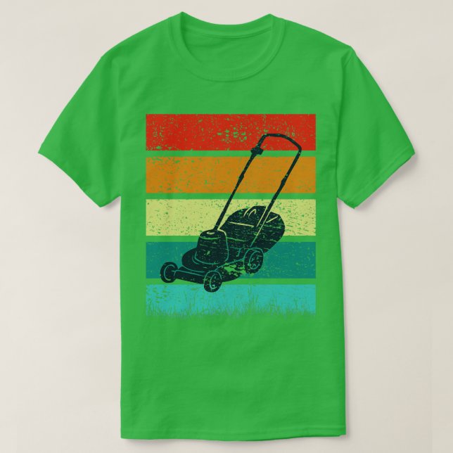 Camiseta Vintage Lawn Mower (Frente do Design)