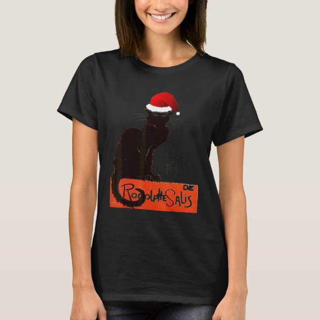 Camiseta Vintage Le Chat Noel Natal Feriado Distressed  (Frente)