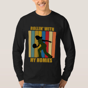 Camiseta Vintage League Bowlers Rollin Com Minhas Casas Dez