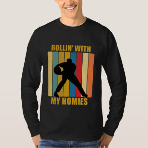 Camiseta Vintage League Bowlers Rollin Com Minhas Casas Dez
