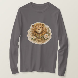 Camiseta Vintage Leão Dourado Manga Longa