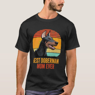 Camiseta Vintage Legal Melhor Doberman Pinscher Mãe Nunca
