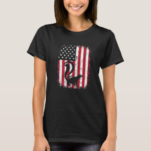 Camiseta Vintage Legal Skunk Animal Retro Usa Flag American