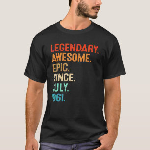 Camiseta Vintage Legend Incrível Epic Desde julho de 1961 6