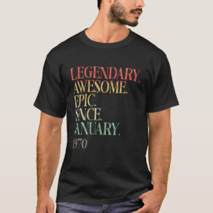 Camiseta Vintage Legend Incrível Epic Desde Maio De 1970 5
