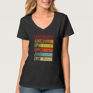 Camiseta Vintage Legendary Awesmanutenção Epic Desde Junho 