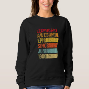Camiseta Vintage Legendary Awesmic Desde Junho De 1986 Bir