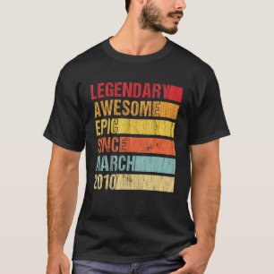 Camiseta Vintage Legendary Awmanutenção Epic Desde Março De