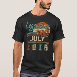 Camiseta Vintage Legendary Desde Julho De 2015, 7 Anos De N