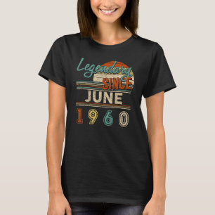 Camiseta Vintage Legendary Desde Junho De 1960, Nascimento