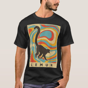 Camiseta Vintage Lemur Lover Animal Retro Style