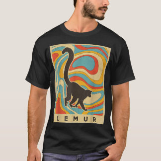 Camiseta Vintage Lemur Lover Animal Retro Style