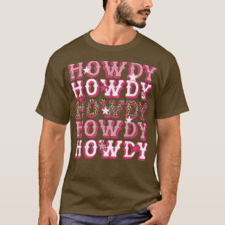 Camiseta Vintage Leopard Howdy Rodeo Western Country Southe