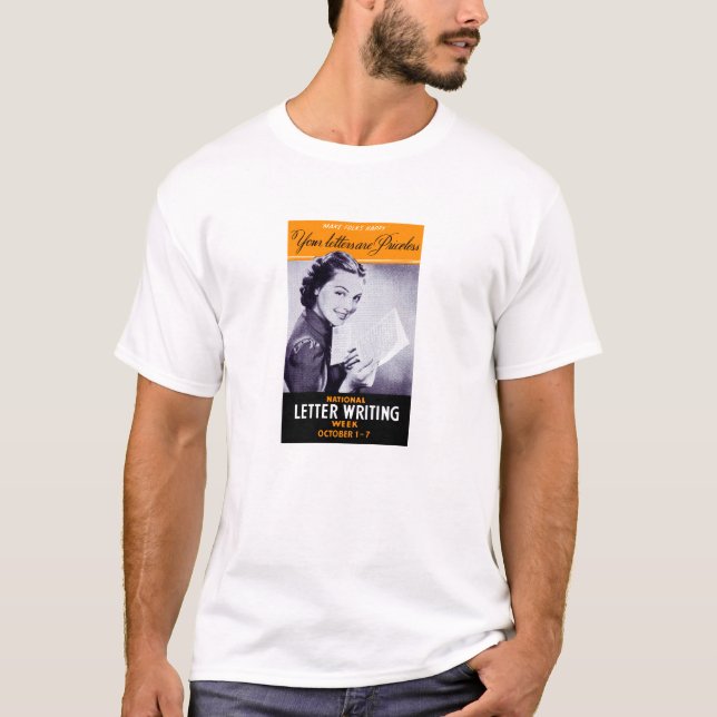 Camiseta Vintage - Letra Escrevendo (Frente)