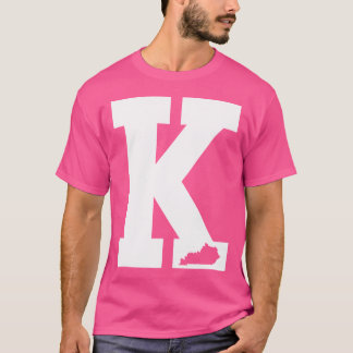 Camiseta Vintage - Letra K Kentucky Blue