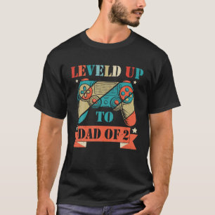 Camiseta Vintage Levada Até Pai De 2 Pais Engraçados Para J