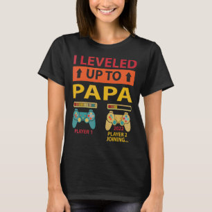 Camiseta Vintage Levei Para Papa Gamer Uma Gravidez Ann