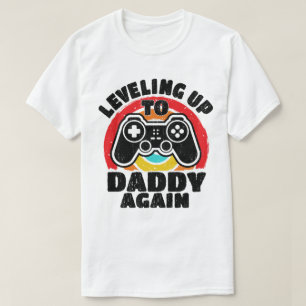 Camiseta Vintage Leveling Até O Pai Mais Uma Vez Promovido