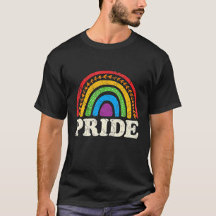 Camiseta Vintage Lgbtq Orgulho gay Ally Rainbow Lesbian Bis