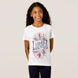 Camiseta Vintage Libra Zodiac - Sinal Whimsical Ilustração