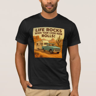 Camiseta Vintage Life Rocks Deset RV Adventure