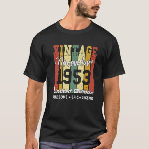 Camiseta Vintage Limited Edition Aniversário Decoração N