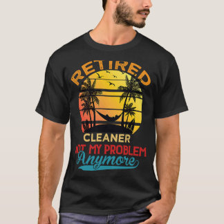 Camiseta Vintage Limpa Aposentada Não É Meu Problema Mais R
