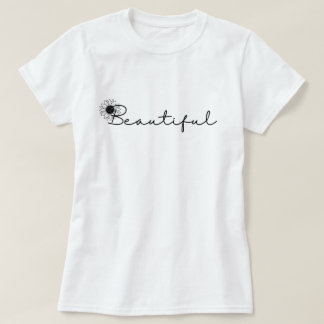 Camiseta Vintage Linda Flor de Girassol Negro Floral