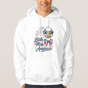 Camiseta Vintage Little Miss America Patriotic Duc
