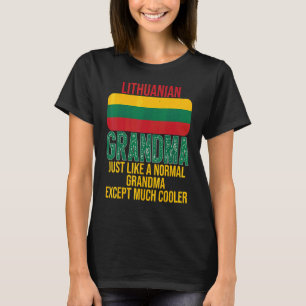Camiseta Vintage Lituana Avó Lituânia Bandeira Para Mama