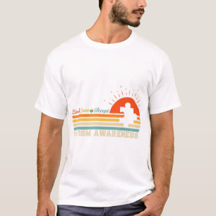 Camiseta Vintage Live Love Accept Autism Quebra-cabeça Auti