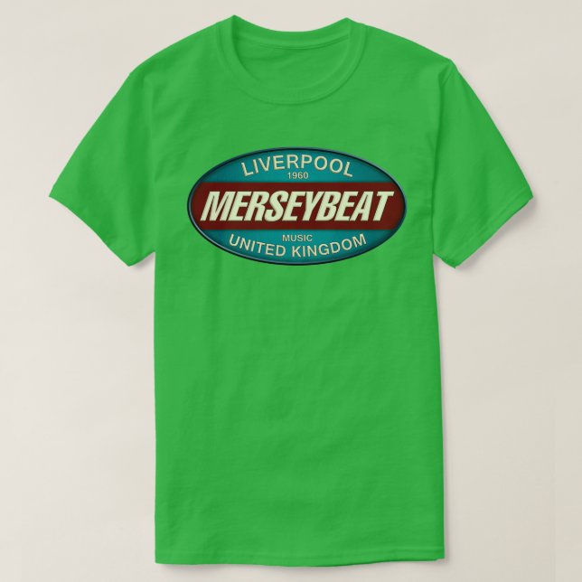 Camiseta Vintage Liverpool 1960 Merseybeat Reino Unido (Frente do Design)