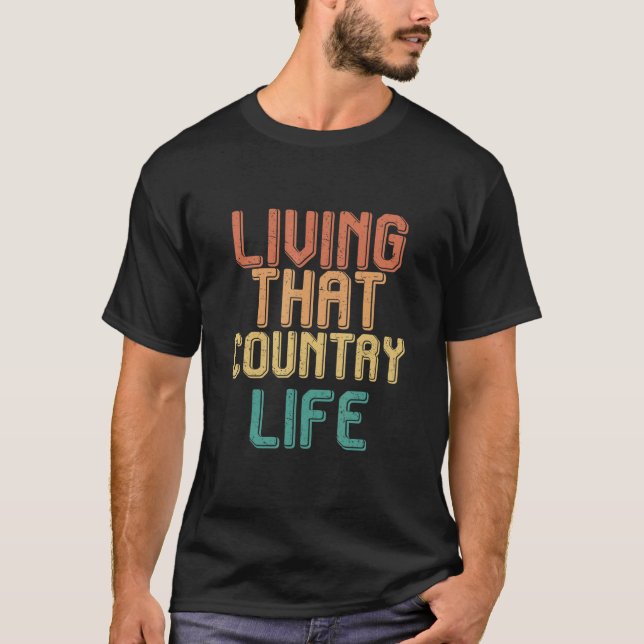 Camiseta Vintage living that COUNTRY life (Frente)