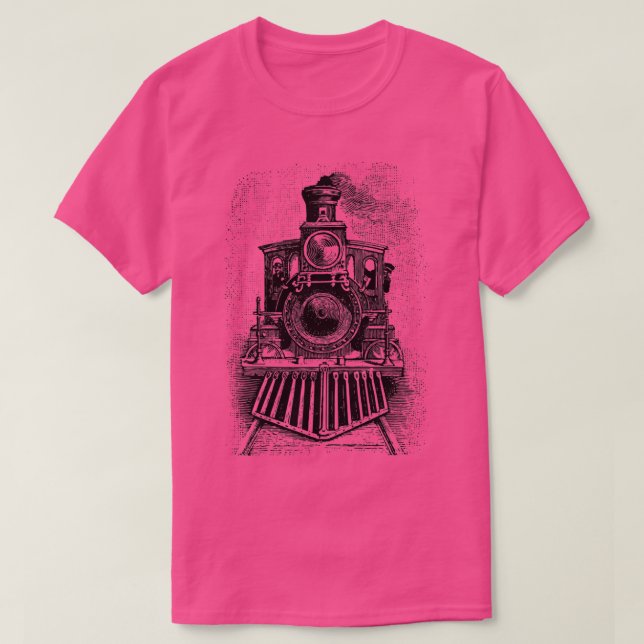 Camiseta Vintage Locomotive Train Front Facultation (Frente do Design)