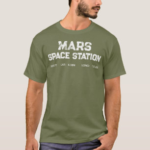 Camiseta Vintage Logotipo Estação Espacial de Mart