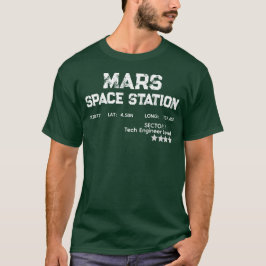 Camiseta Vintage Logotipo Estação Espacial de Mart