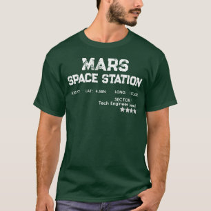 Camiseta Vintage Logotipo Estação Espacial de Mart