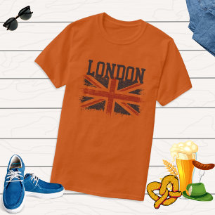 Camiseta Vintage London Union Jack UK Patriotic Viagem