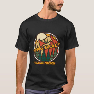Camiseta Vintage Long Beach Washington Mountain Hiking Souv
