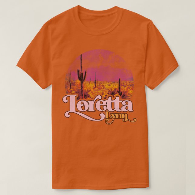 Camiseta Vintage Loretta Lynn Sweet Light (Frente do Design)