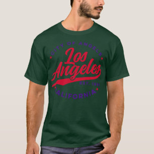 Camiseta Vintage Los Angeles City of Angels California Red