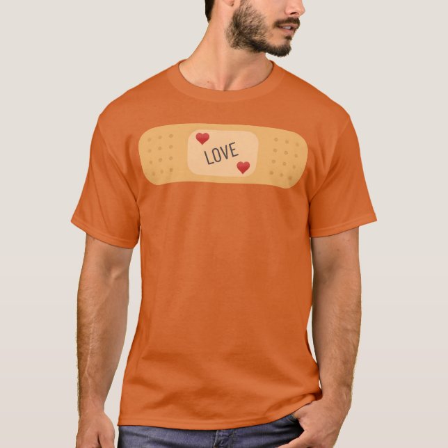 Camiseta vintage Love bandaid (Frente)