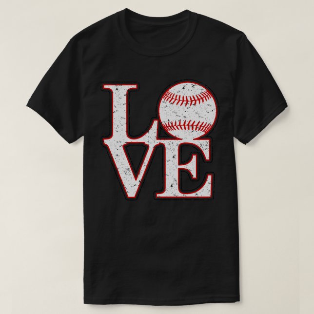 Camiseta Vintage - LOVE BASEBALL (Frente do Design)