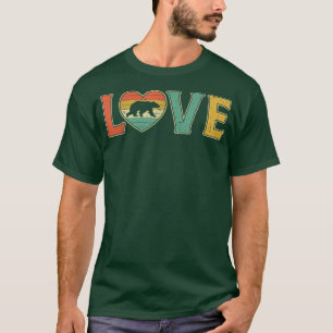 Camiseta Vintage Love Bear Retro 70s 80s