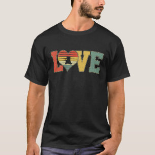 Camiseta Vintage Love Cute Panda Bear Animais Valenti