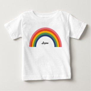 Camiseta Vintage Love Rainbow Name