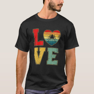 Camiseta Vintage Love Spider Retro 70S 80S Heart Fazenda An